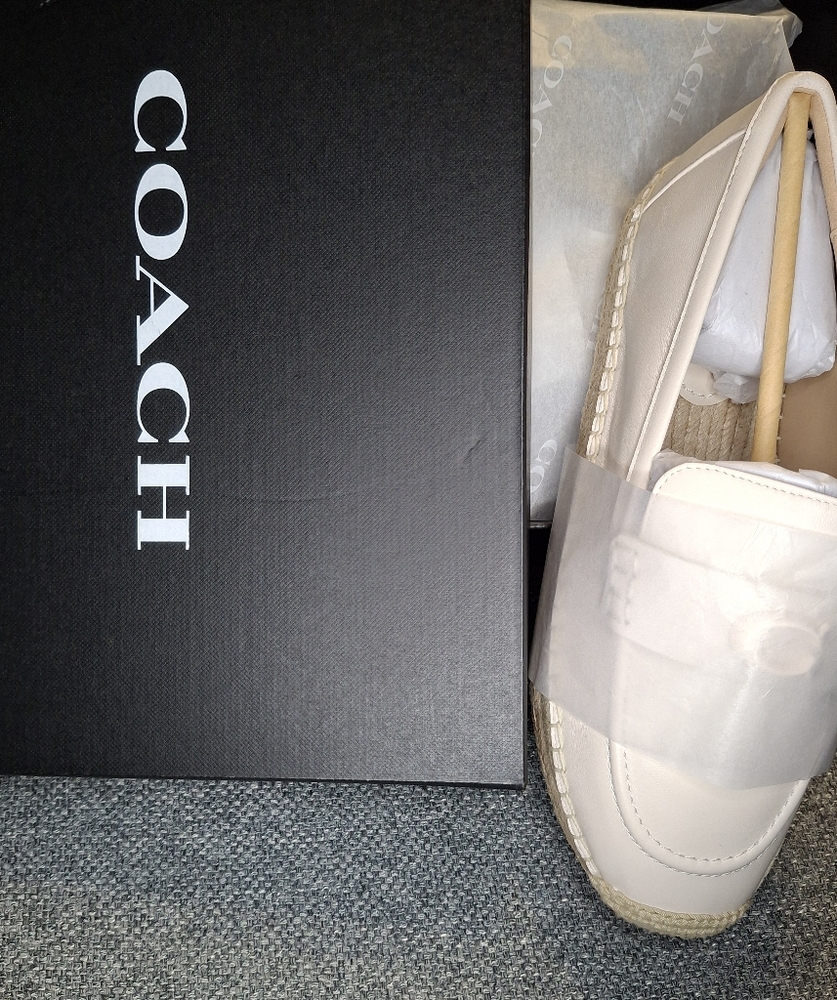 Coach White Espadrilles